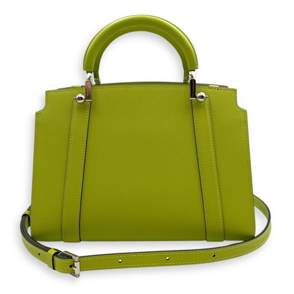 Petite Ballerine 26x18.5x10cm Lime Green Shoulder Bag in Calfskin, Silver hardware - Image 9