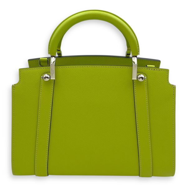 Petite Ballerine 26x18.5x10cm Lime Green Shoulder Bag in Calfskin, Silver hardware - Image 3