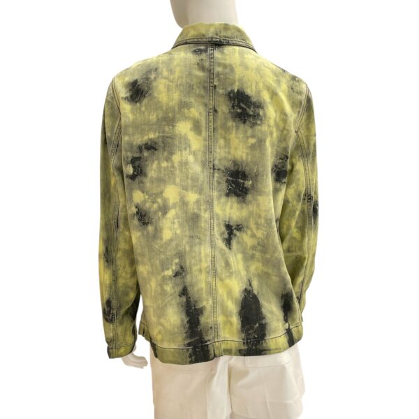 2020 Acid Wash Tie Dye Overshirt Jacket 40 Washed Green in Cotton - Image 3