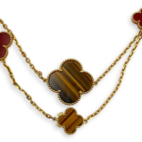 Magic Alhambra, 16 Motifs Long Necklace in Gold Hardware - Image 4