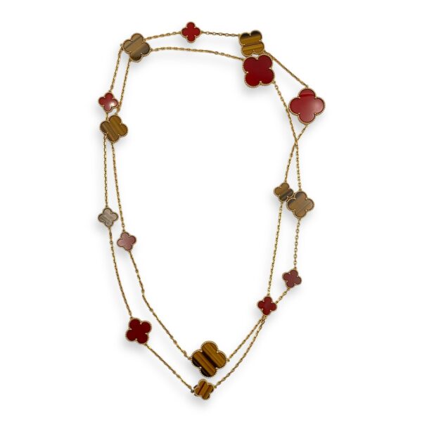 Magic Alhambra, 16 Motifs Long Necklace in Gold Hardware - Image 3