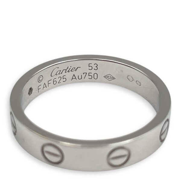 Love, Small Model 53 Ring in White Gold Hardware - Image 3