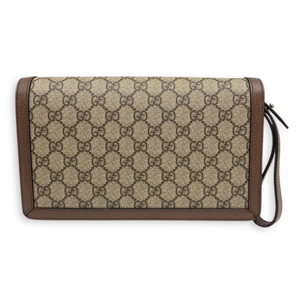 Dionysus GG Cannage Wristlet Clutch in Coated Canvas, Palladium hardware - Image 3