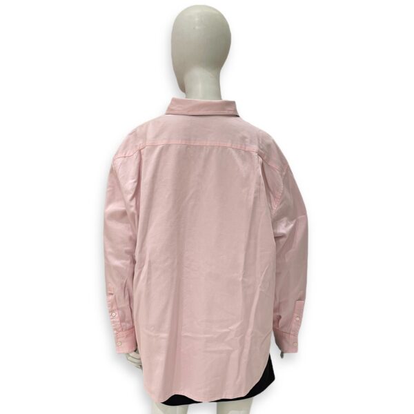 Oversized cotton shirt 39 Pink/Blue Ready-To-Wear, Enamel hardware - Image 5