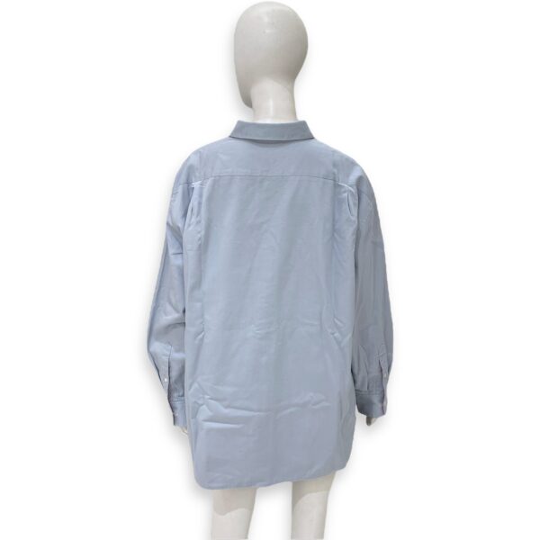Oversized cotton shirt 39 Pink/Blue Ready-To-Wear, Enamel hardware - Image 4