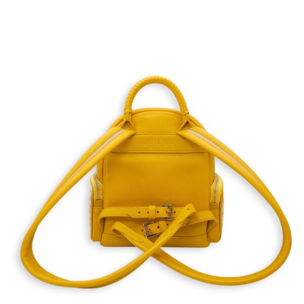 Monogram Back Up 21 Yellow Backpack in Calfskin, Gold hardware - Image 8