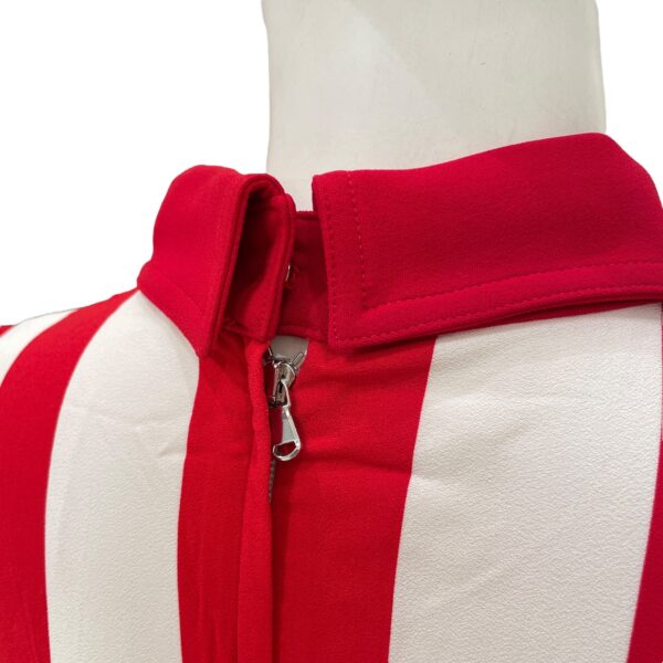 Red & White Stripes Long Dress 38 Red Ready-To-Wear in Viscose - Image 6