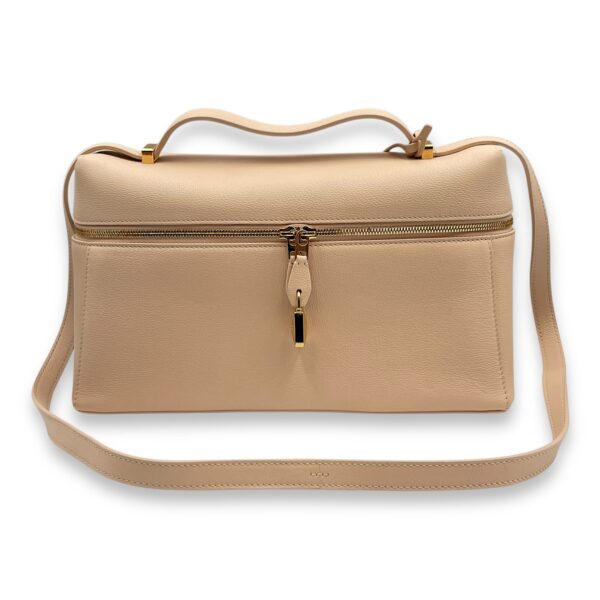 Extra Pocket 27 Honey Beige Shoulder Bag in Calfskin, Gold hardware - Image 12