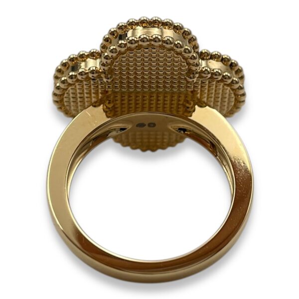 Magic Alhambra 50 Ring in White Mother-of-Pearl, Gold Hardware - Image 3