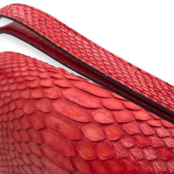 Classic Box Medium Red Flap Bag, Gold hardware - Image 11