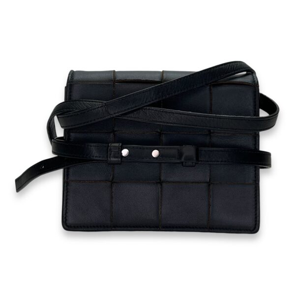 Cassette Crossbody Bag Black in Lambskin - Image 13