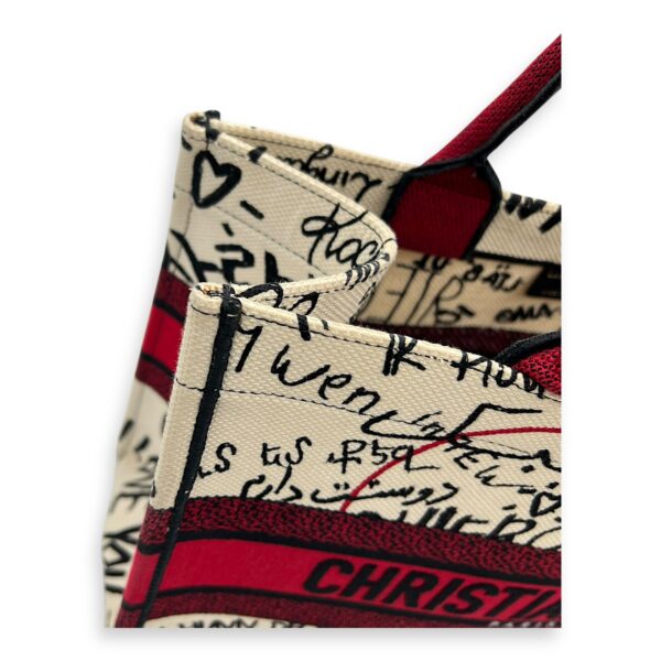 Book Tote Tote Bag Medium White in Canvas - Image 12