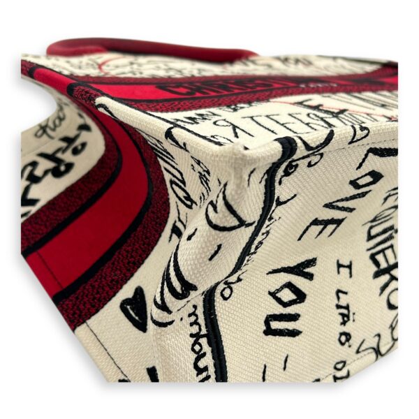 Book Tote Tote Bag Medium White in Canvas - Image 7