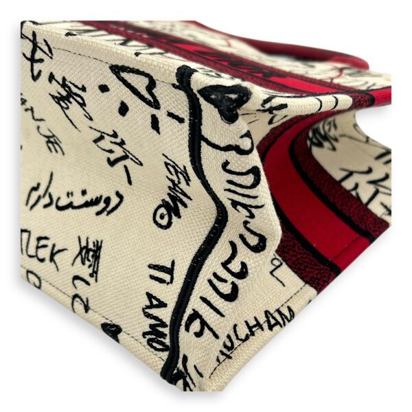 Book Tote Tote Bag Medium White in Canvas - Image 8