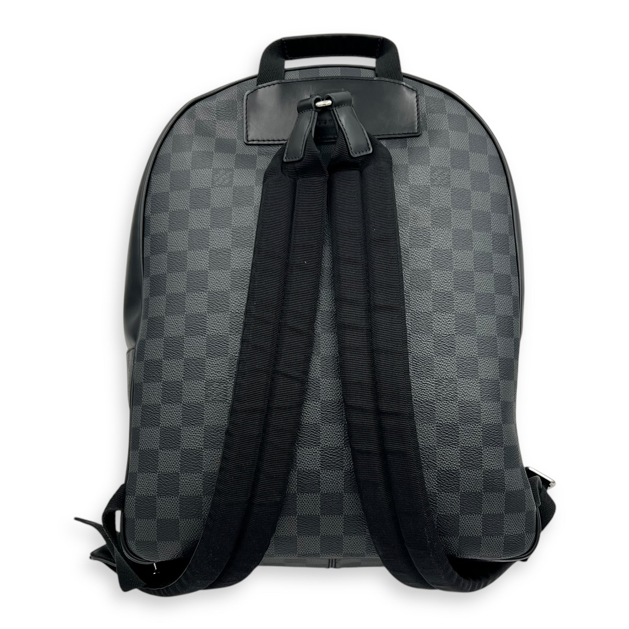 Josh Backpack Graphite in Coated Canvas, Silver hardware - Image 3