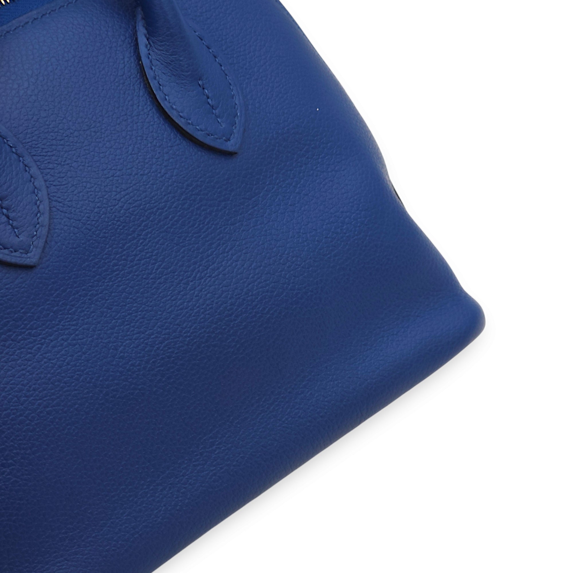 Bolide Blue France/Blue Sapphire in Evercolor, Gold hardware - Image 3