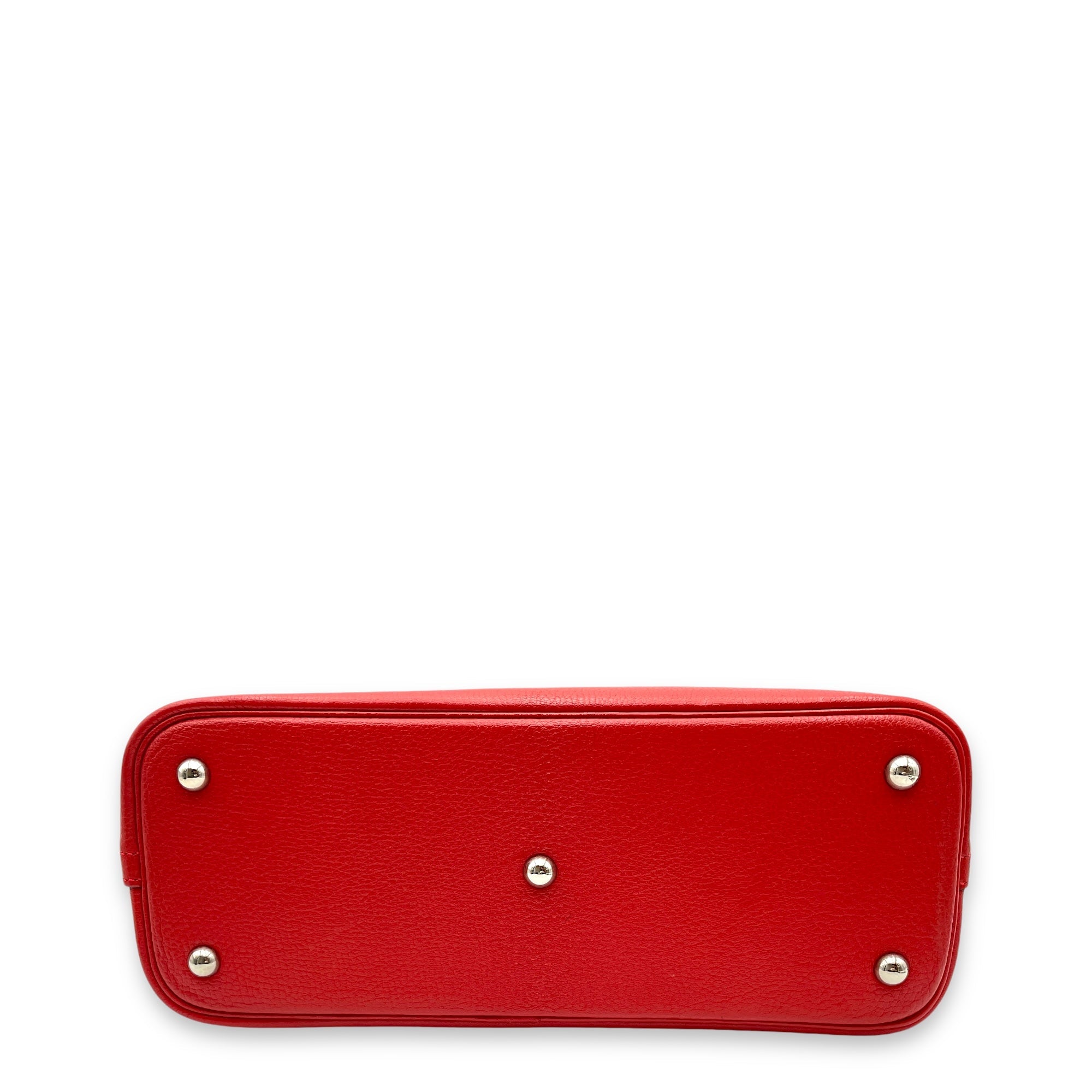 Bolide Rouge Vif in Chevre Leather, Palladium hardware - Image 6