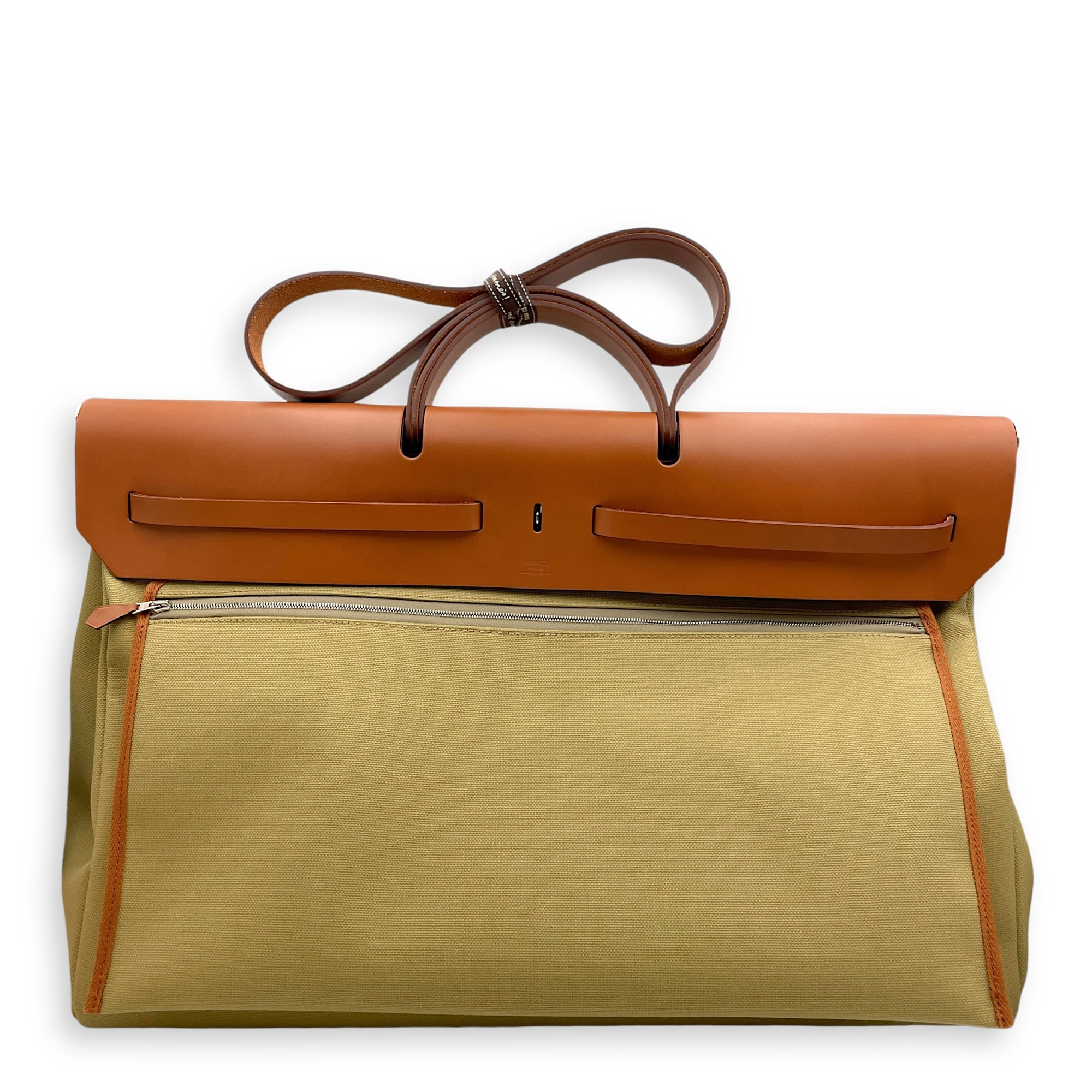 Herbag Cabin 50 Poussiere in Vache Hunter/Toile, Palladium hardware - Image 3