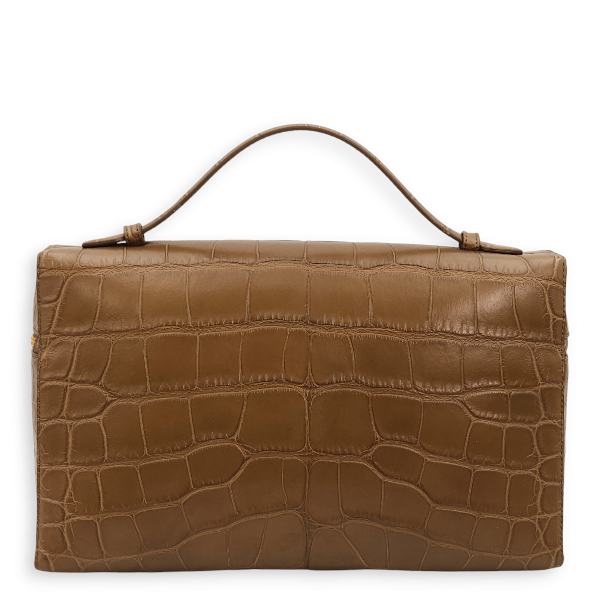 Extra L27 Brown Crossbody Bag in Lambskin, Gold hardware - Image 3