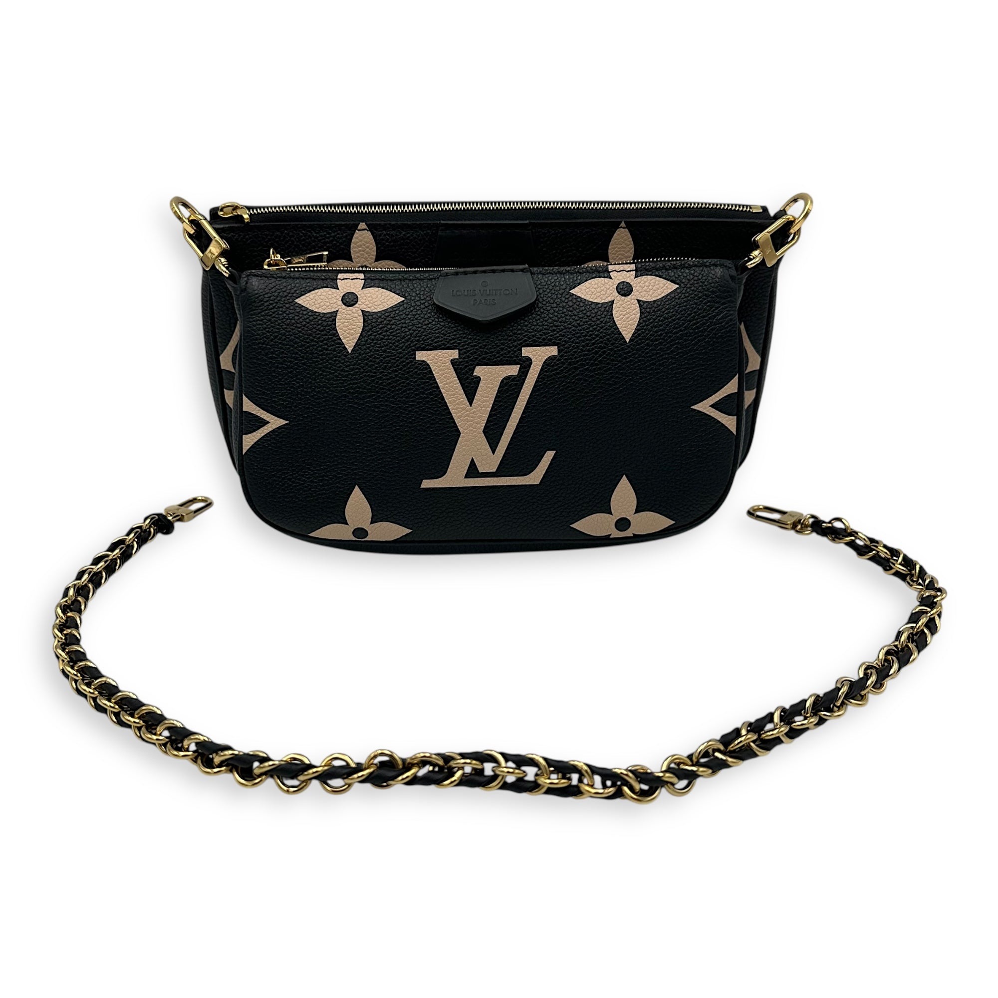 Multi-Pochette Accessoires Crossbody Bag Black in Monogram Empreinte Leather , Gold Hardware - Image 13