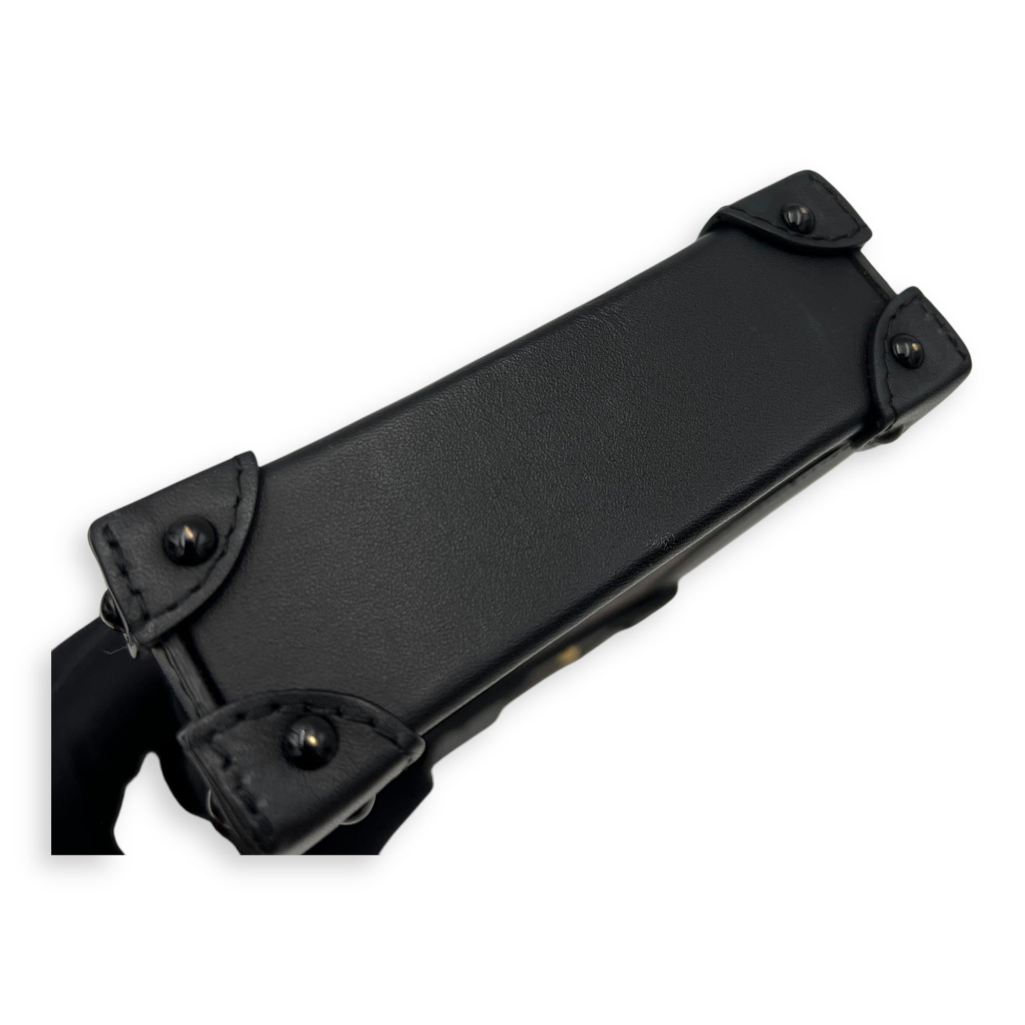 Trunk Vertical Brown Crossbody Bag in Monogram Coated Canvas, Gold hardware - Image 13