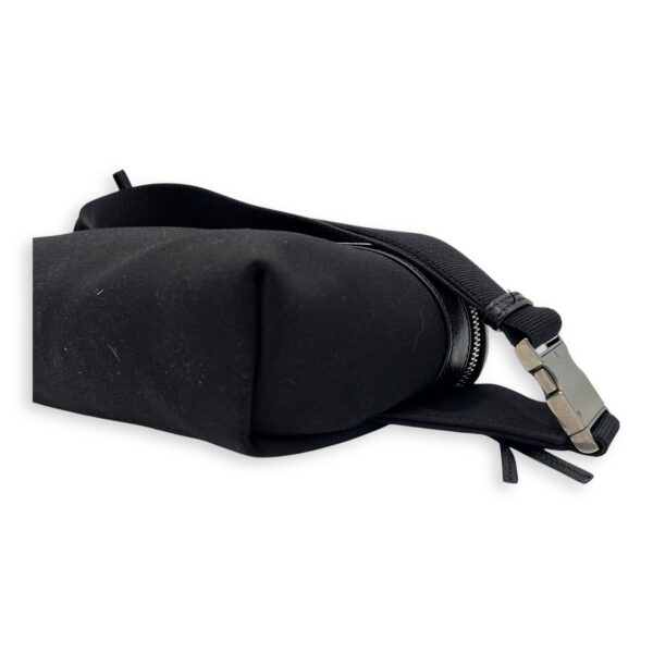 City Belt Bag Black in Canvas, Silver hardware - Image 9