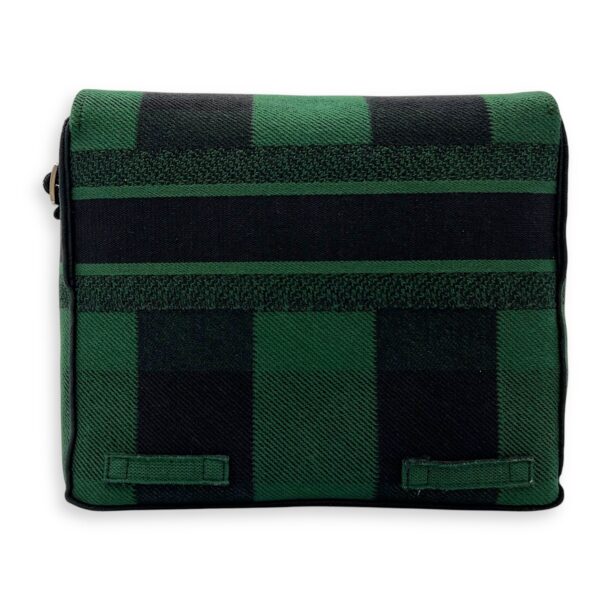 Camp Crossbody Bag Green in Canvas, Silver hardware - Image 3
