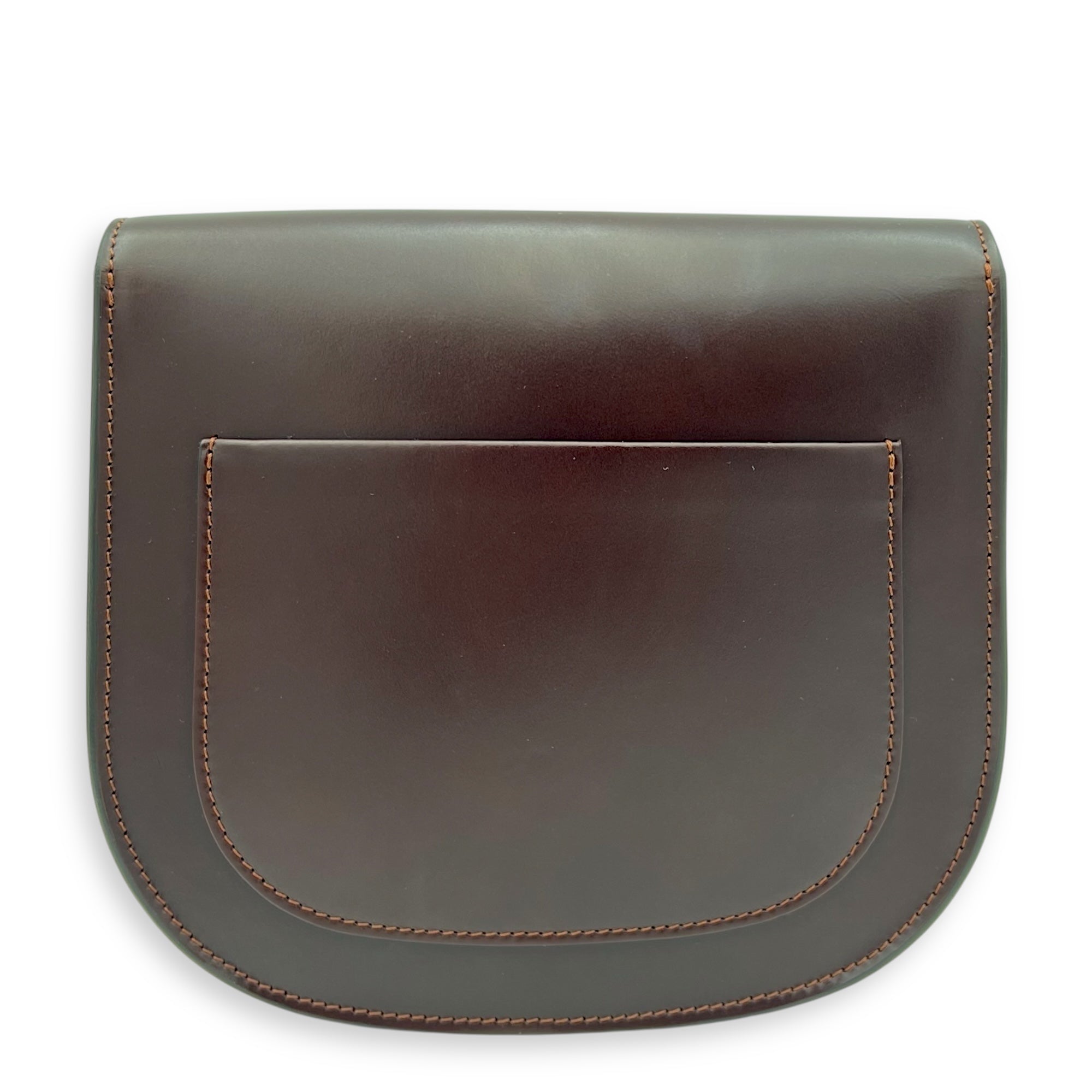 Trotteur Crossbody Bag Red in Calfskin, Gold hardware - Image 3