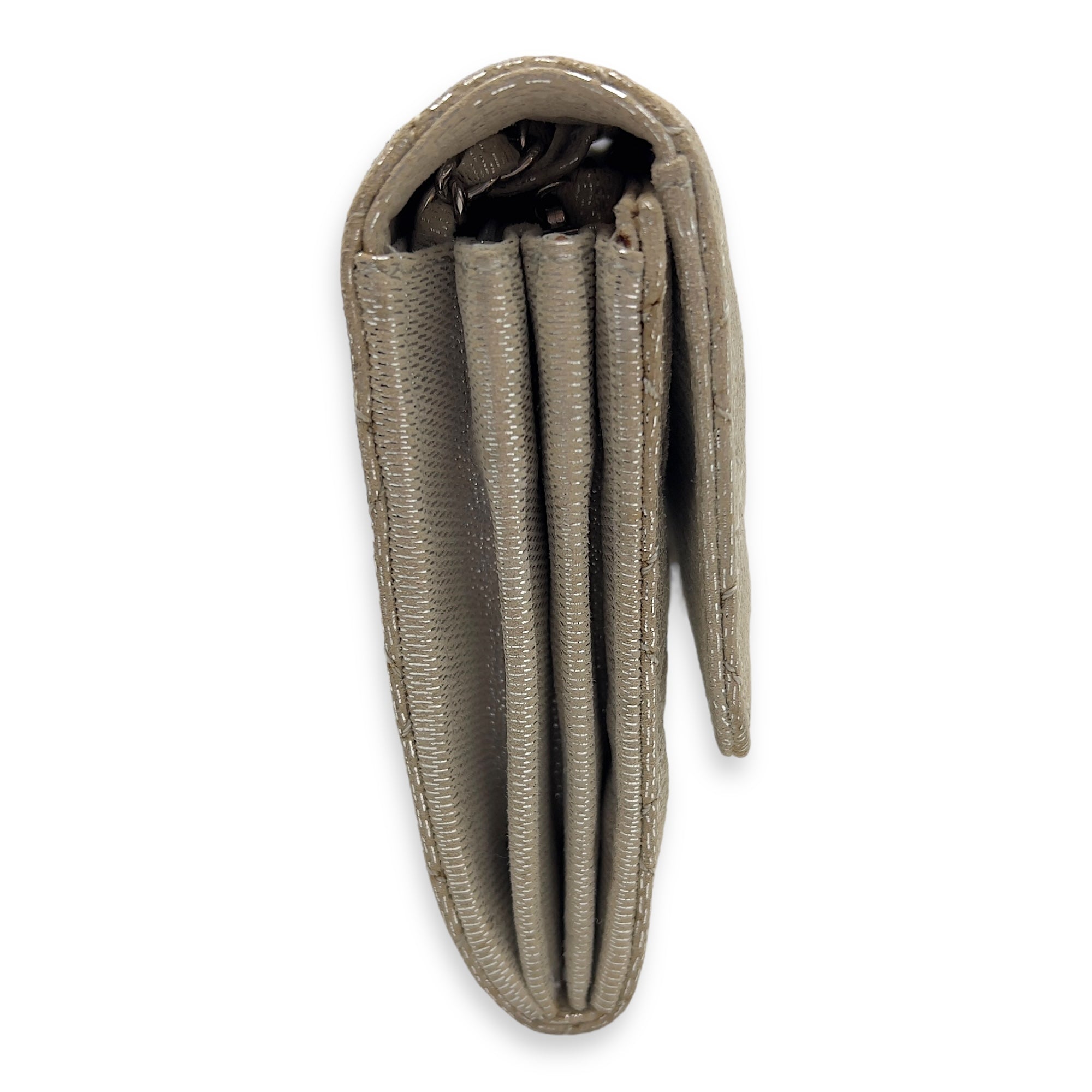 CC Silver Wallet On Chain in Jersey, Silver hardware - Image 6