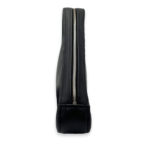 Logo Pouch Black in Calfskin, Silver hardware - Image 5