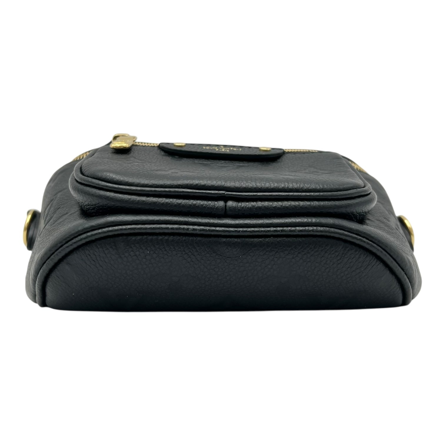 BumBag Belt Bag Black in Empreinte Leather, Gold hardware - Image 6