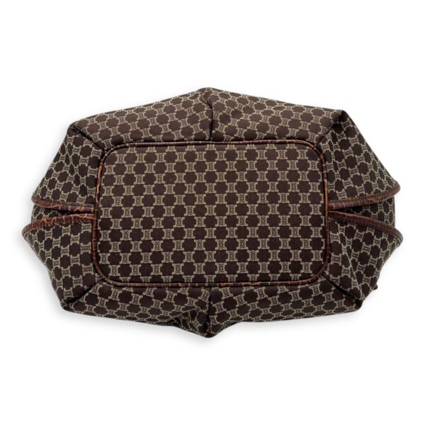 Bittersweet Brown Tote Bag in Canvas, Gold hardware - Image 6