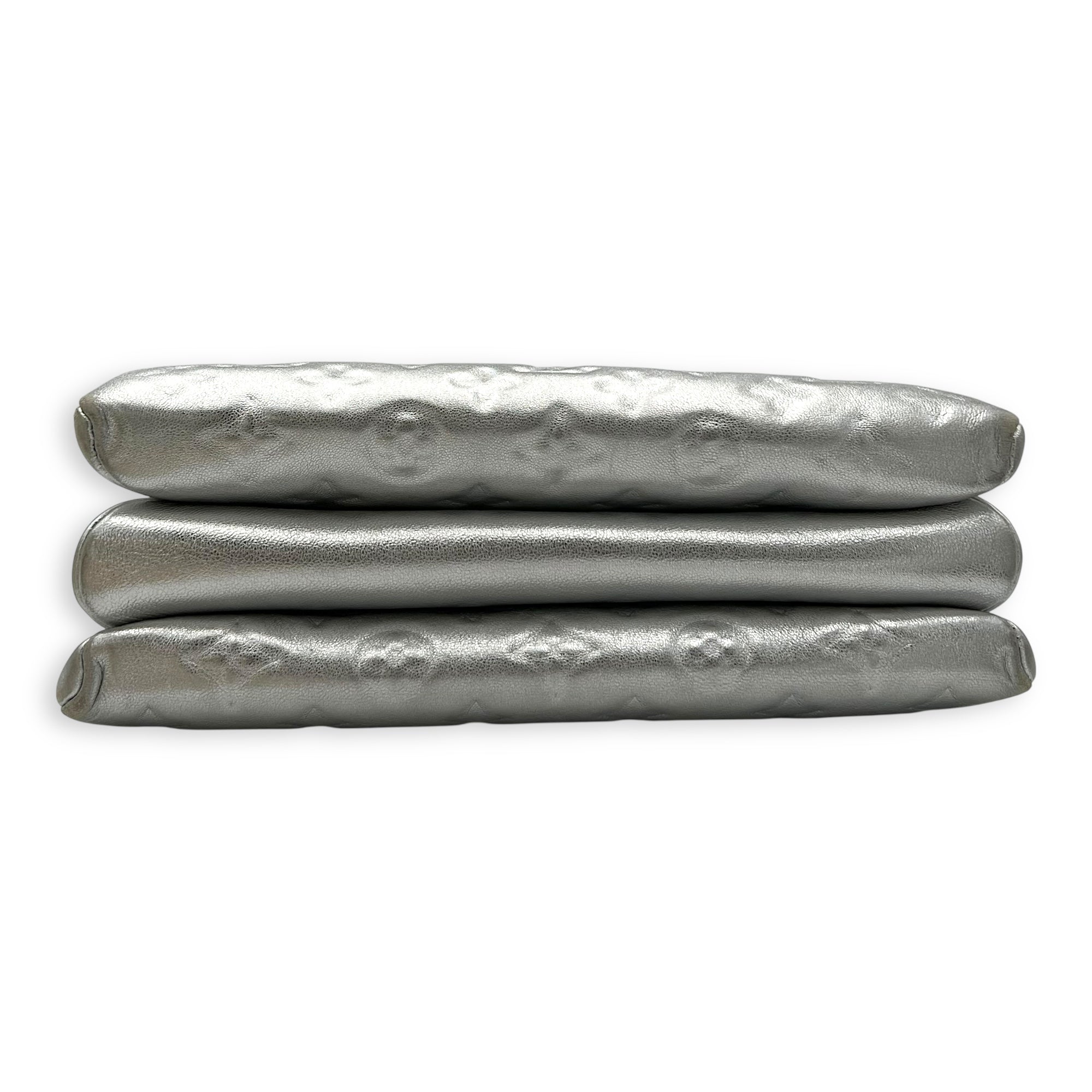 Coussin PM Silver Shoulder Bag in Lambskin, Silver hardware - Image 6