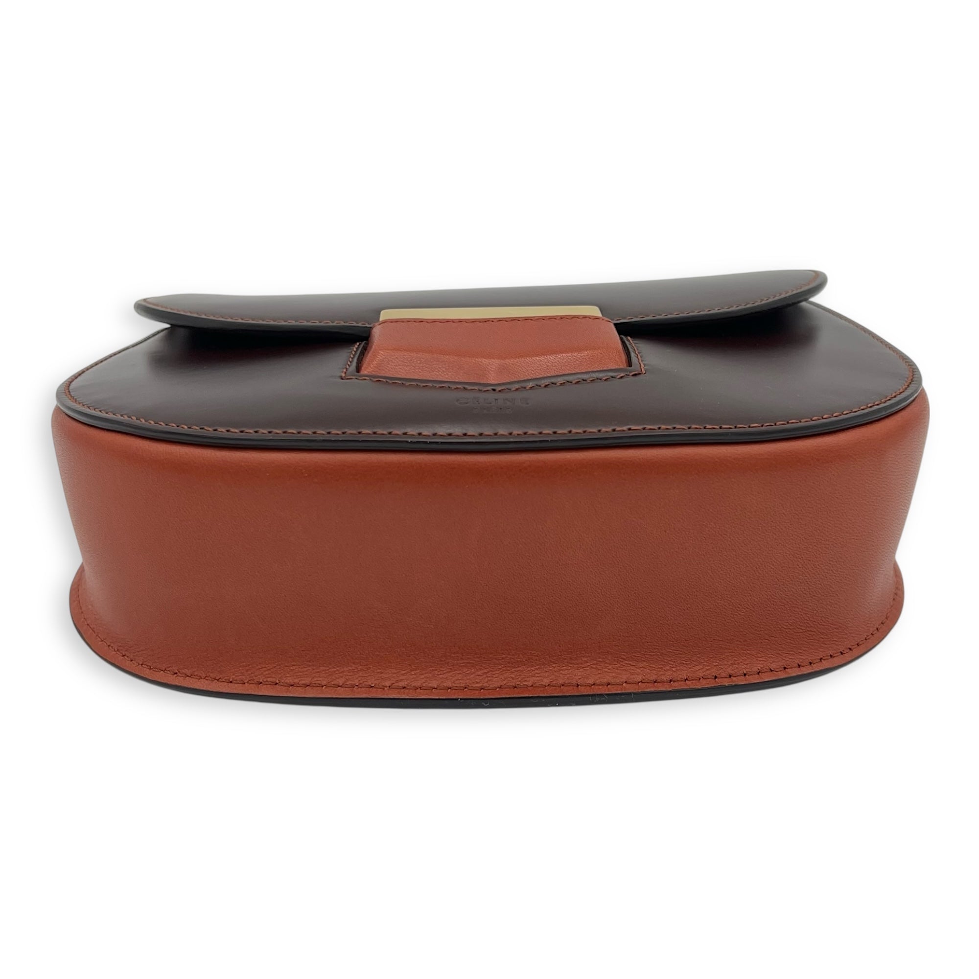 Trotteur Crossbody Bag Red in Calfskin, Gold hardware - Image 6