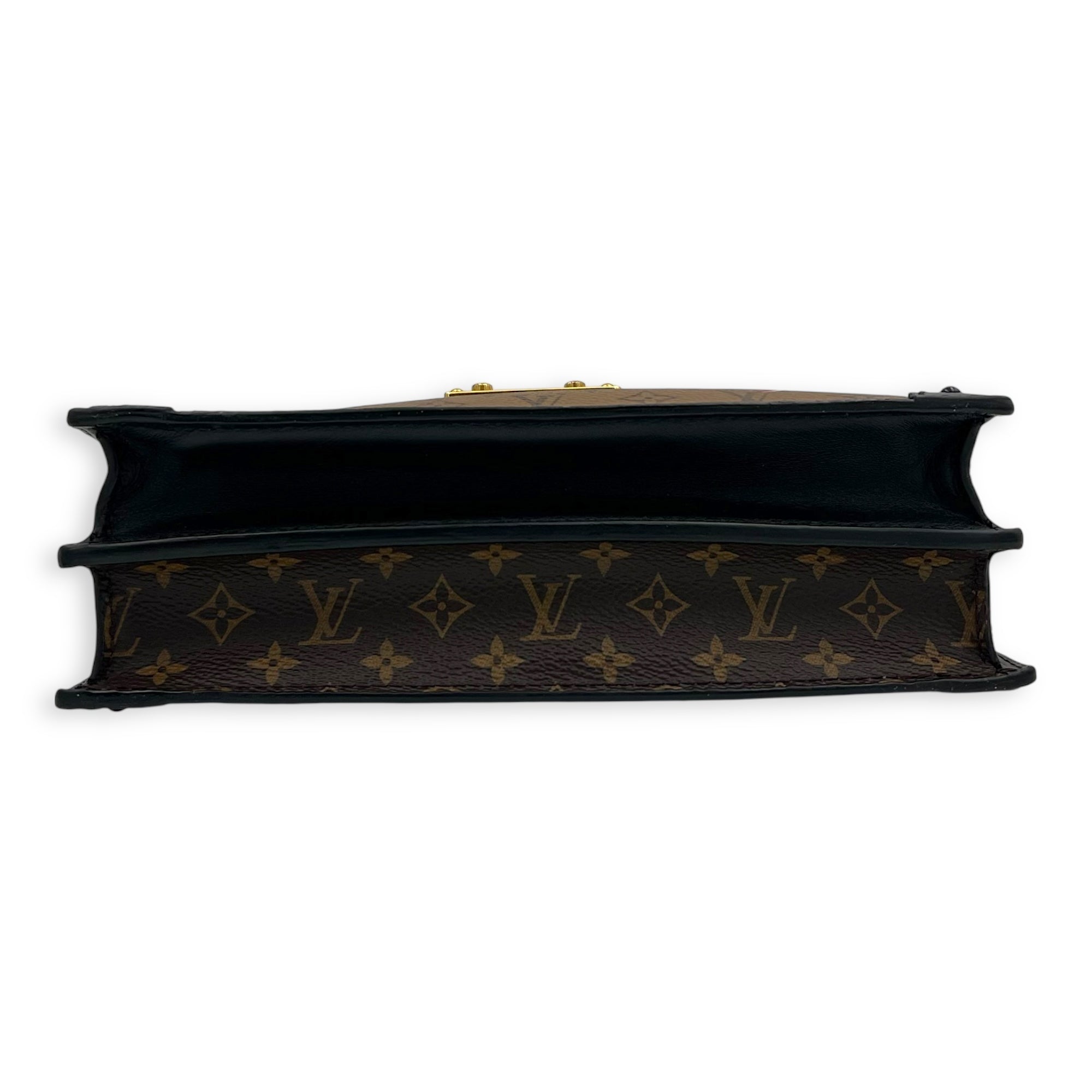 Trunk Trunk Clutch 2 Way Brown in Monogram Coated Canvas, Gold hardware - Image 6