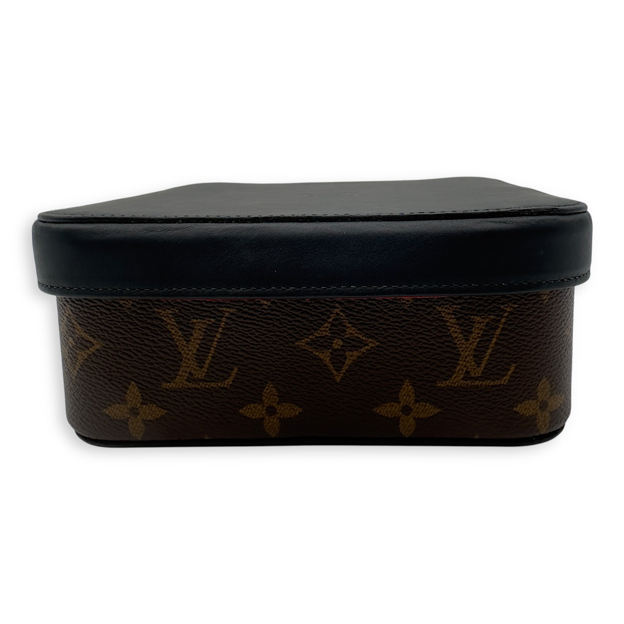 LV Brown Box in Monogram Coated Canvas - Image 11