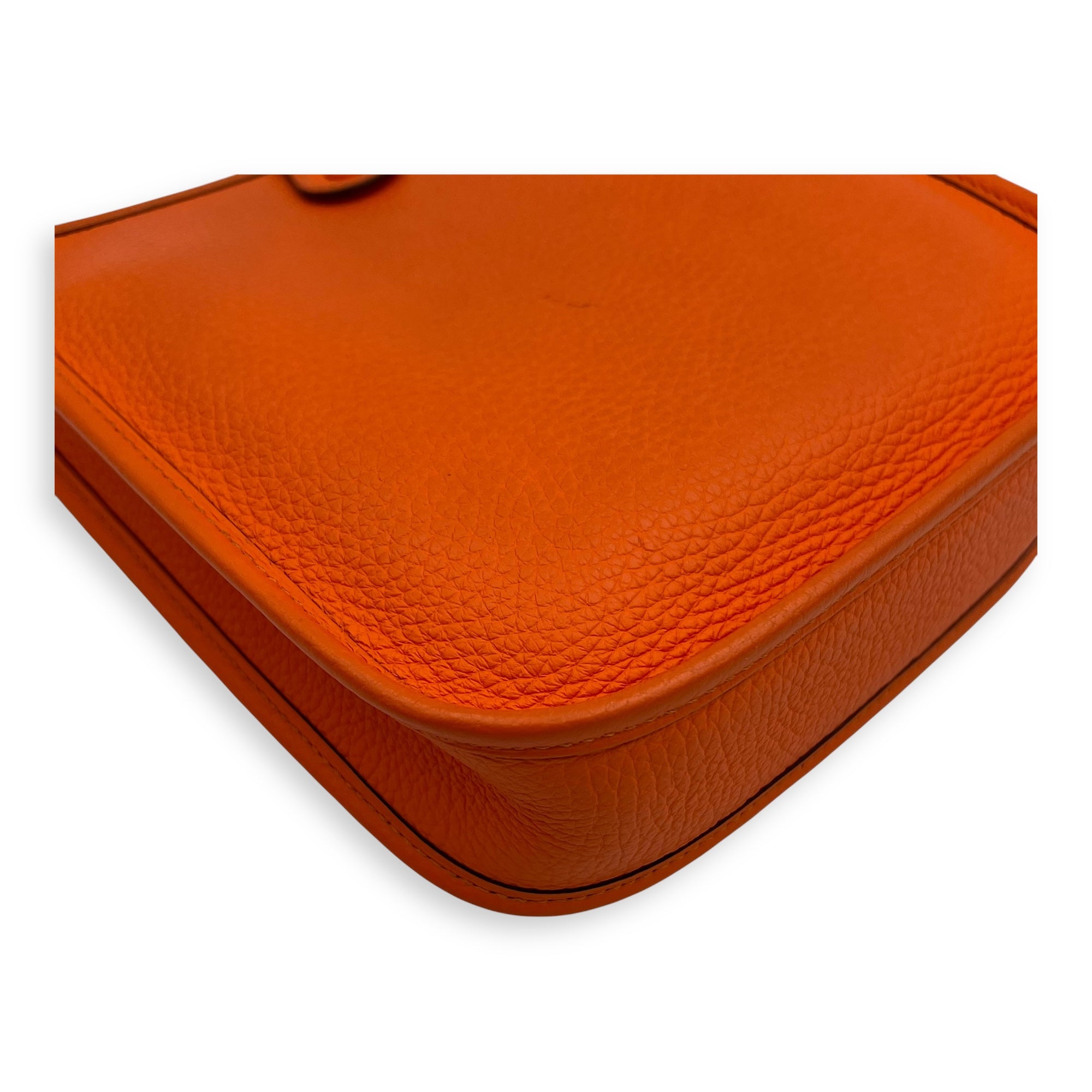 Evelyne Orange in Clemence, Gold hardware - Image 10