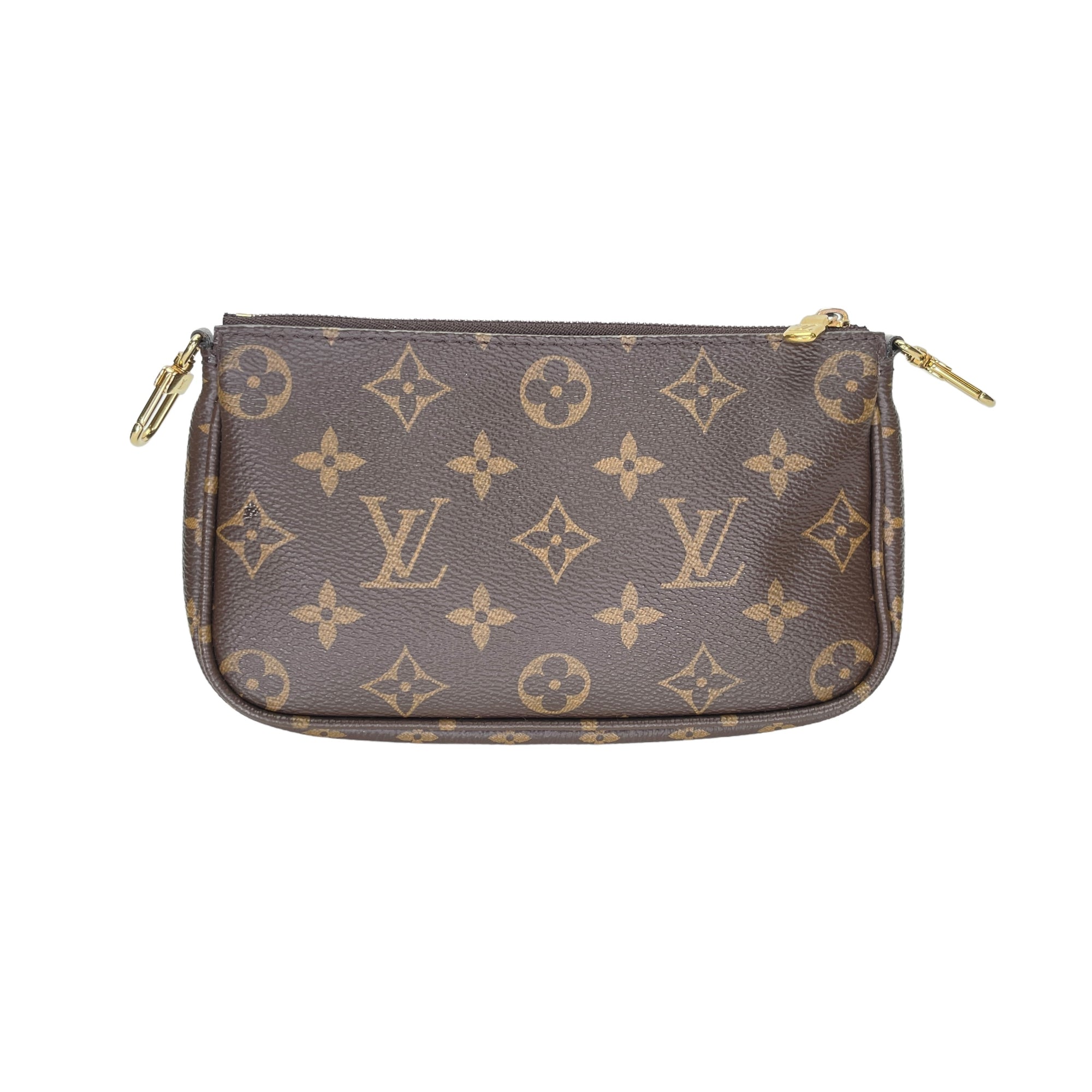 Multi-Pochette Accessoires Shoulder Bag Brown in Monogram Coated Canvas , Gold Hardware - Image 7