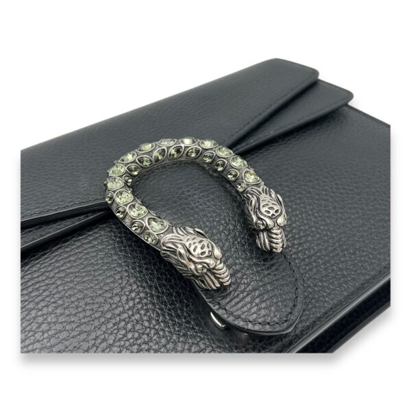 Dionysus Shoulder Bag Black in Calfskin, Silver hardware - Image 8