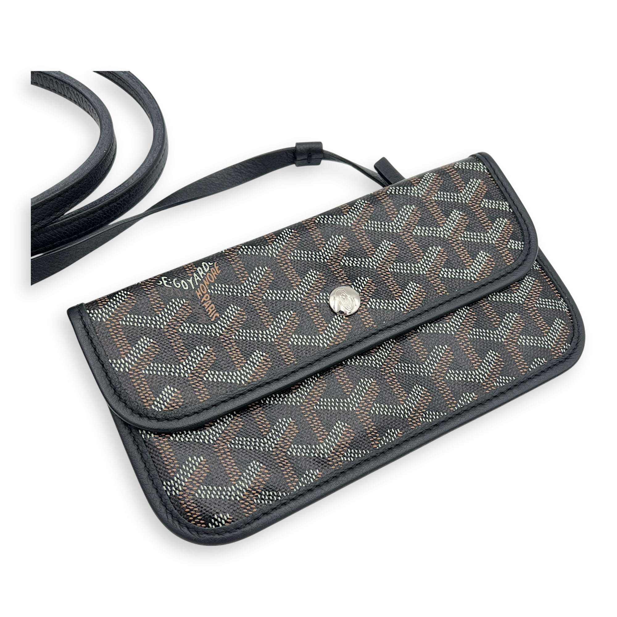 Saint Louis Tote Bag PM Black in Coated Canvas, Silver hardware - Image 7