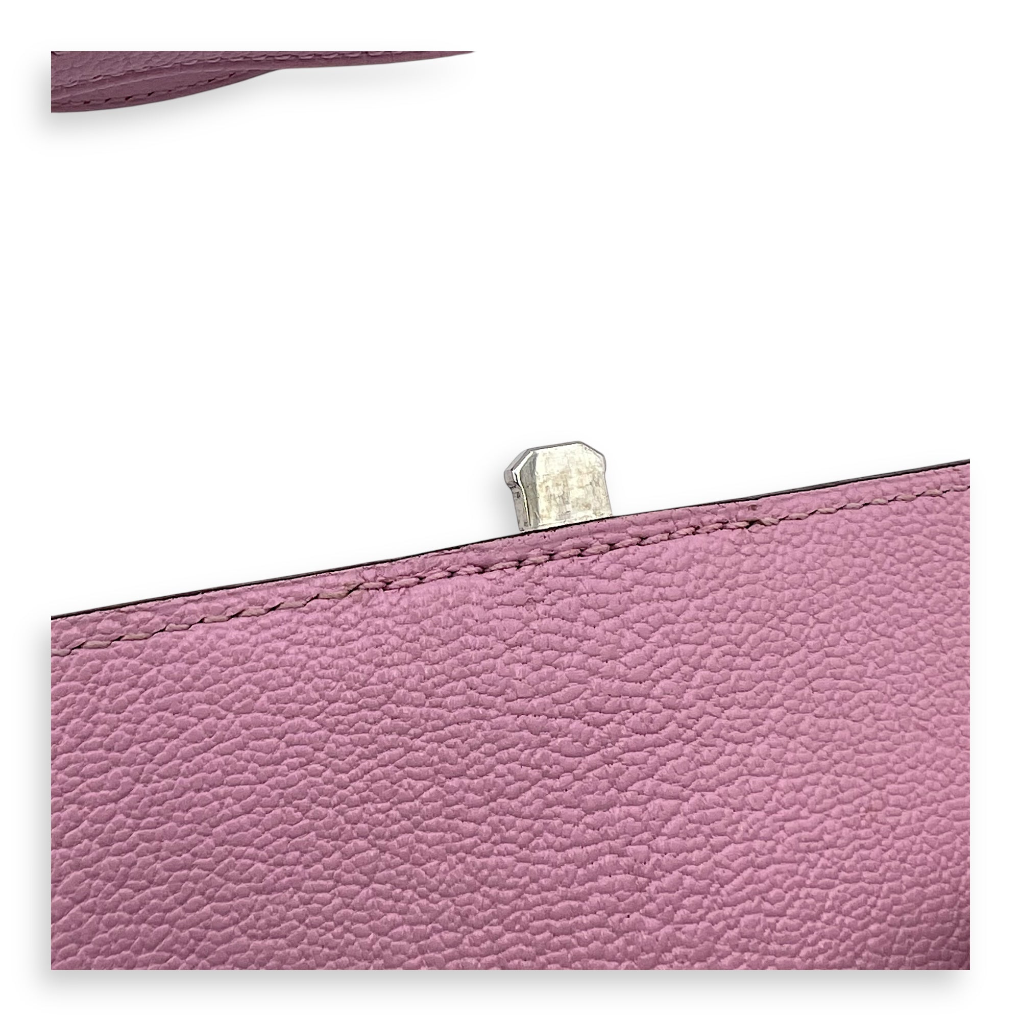 Cinhetic To Go Mauve Sylvestre Shoulder Bag in Epsom, Palladium hardware - Image 8