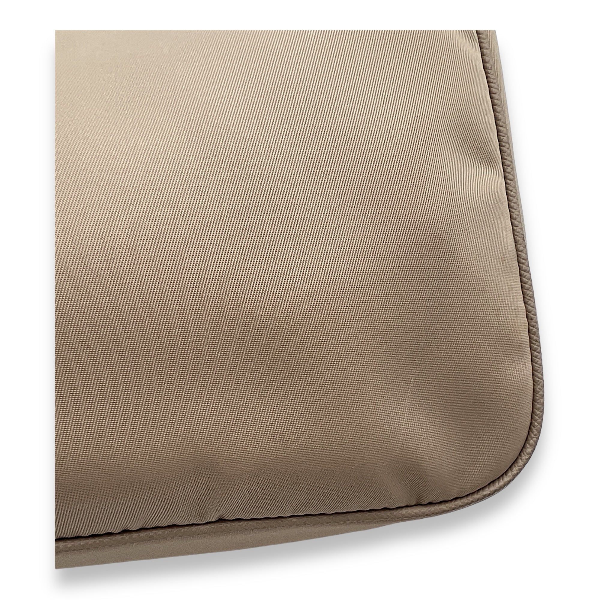 Re-Edition 2005 Beige Crossbody Bag in Re-Nylon, Silver hardware - Image 9