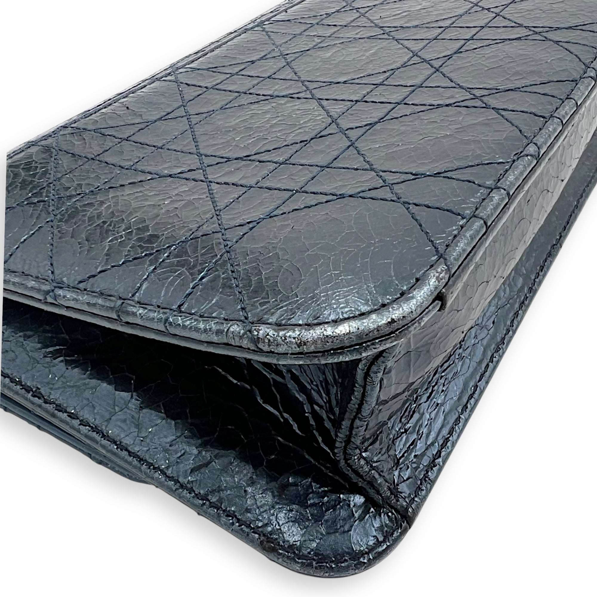 Miss Dior Wallet On Chain Multi-colour in Calfskin, Silver hardware - Image 9