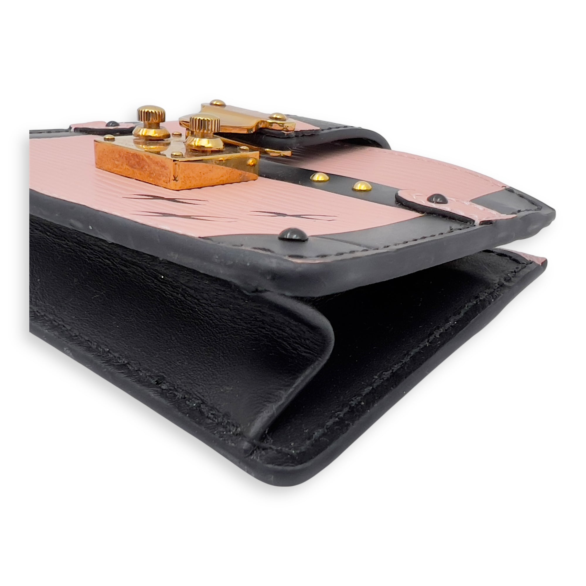 Trunk Card Holder Pink in Epi Leather, Gold hardware - Image 11