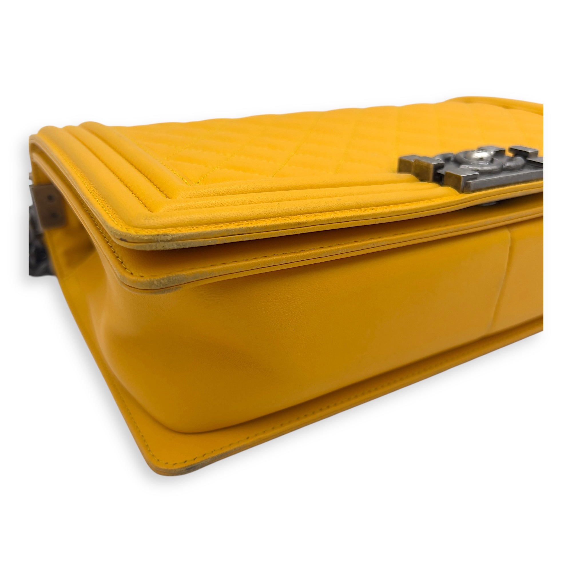 Boy Large Shoulder bag in Lambskin, Ruthenium Hardware - Image 13