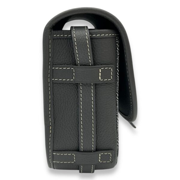 Belvedere Crossbody Bag PM Grey in Coated Canvas, Silver hardware - Image 4
