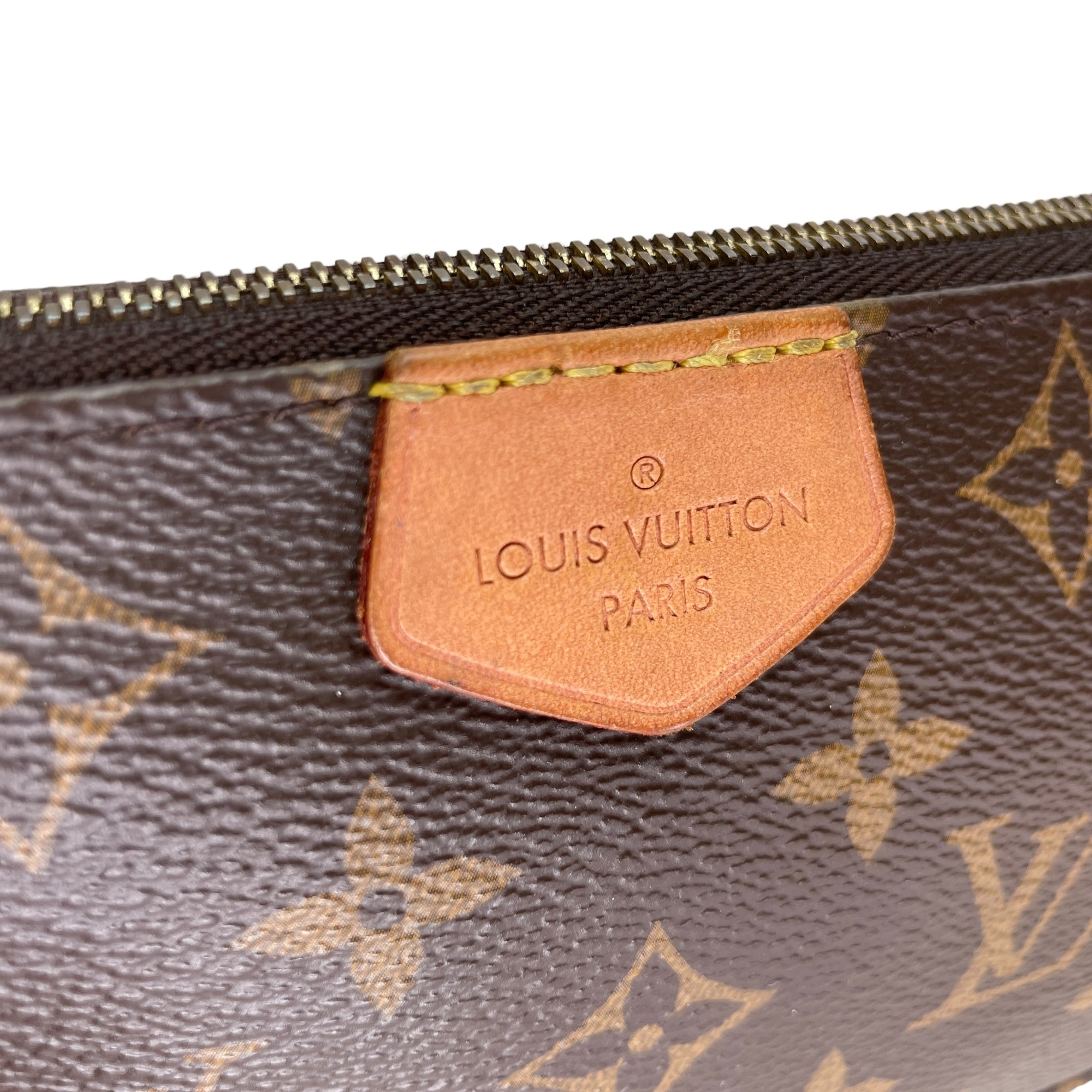 Multi-Pochette Accessoires Shoulder Bag Brown in Monogram Coated Canvas , Gold Hardware - Image 12