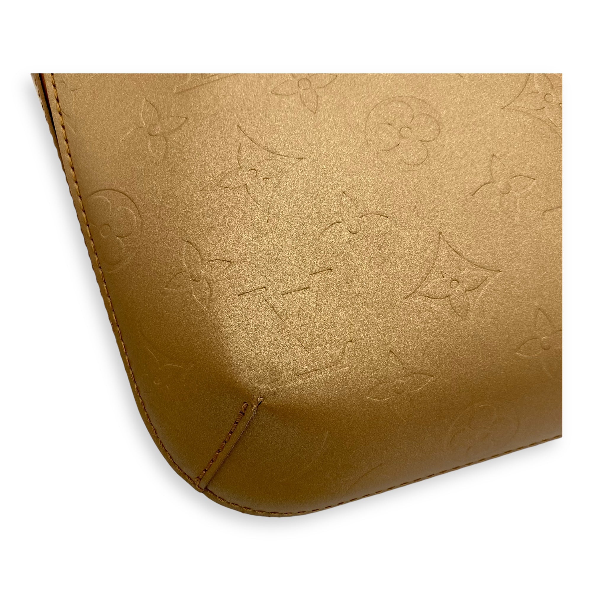 Mat Fowler Shoulder Bag Gold in Calfskin, Silver hardware - Image 10