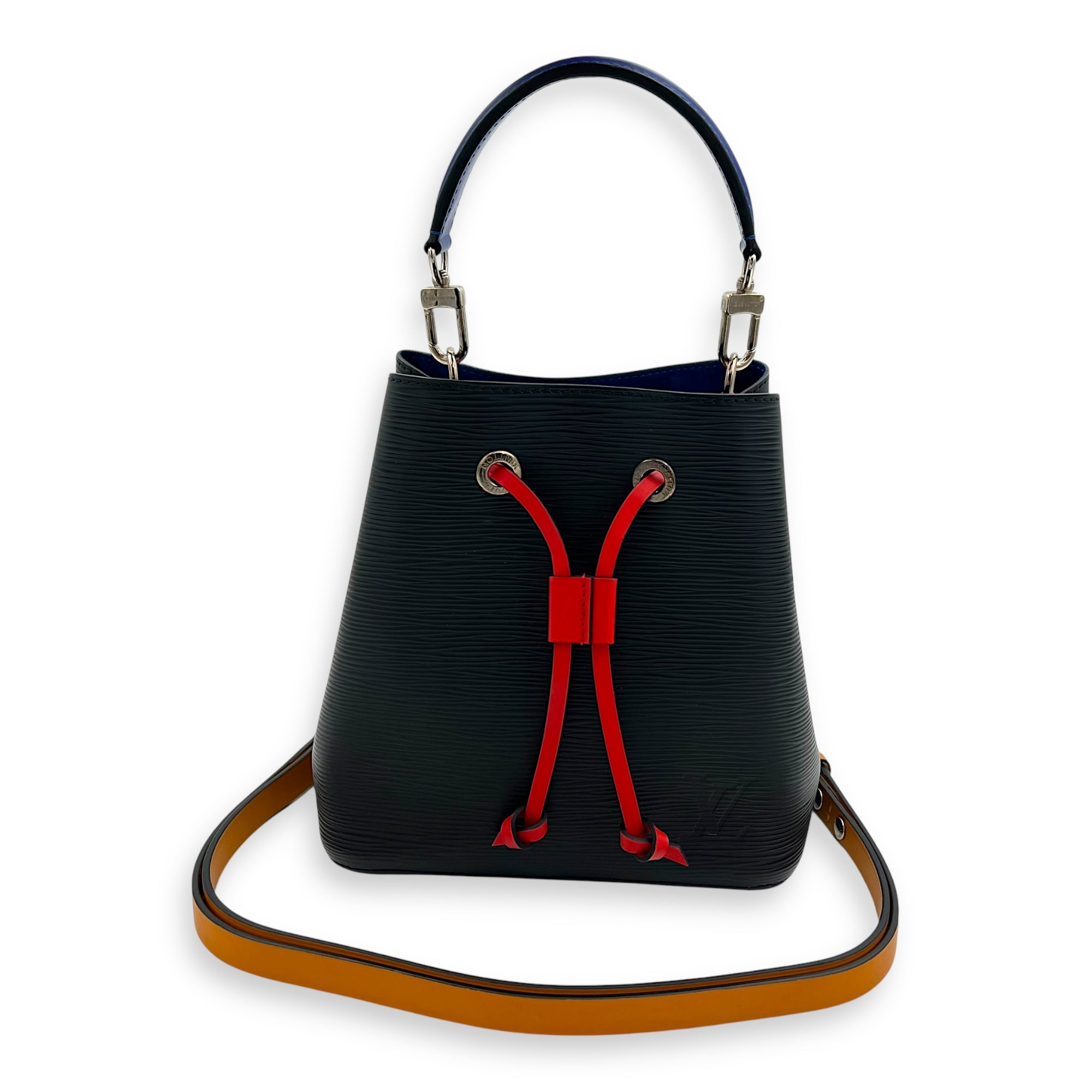 NeoNoe Shoulder Bag BB Black in Epi Leather, Silver hardware - Image 16