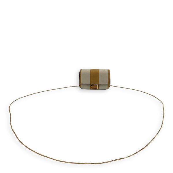 Baguette Nano Brown Crossbody Bag in Suede Leather, Gold hardware - Image 17